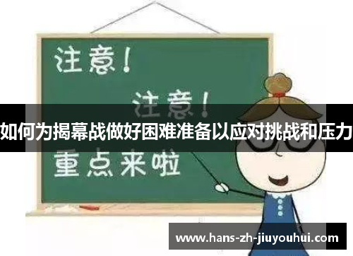 如何为揭幕战做好困难准备以应对挑战和压力